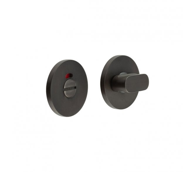 CRES GRADE 316 CR-801 Bathroom Turn & Release Set On Round Rose - w/ Indicator - Dark Bronze PVD