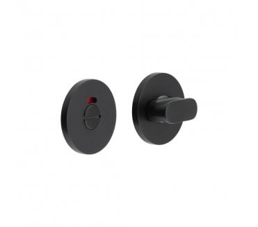 CRES GRADE 316 CR-801 Bathroom Turn & Release Set On Round Rose - w/ Indicator - Matt Black PVD