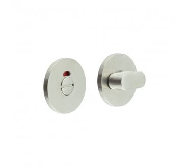 CRES GRADE 316 CR-801 Bathroom Turn & Release Set On Round Rose - w/ Indicator - Satin Stainless Steel