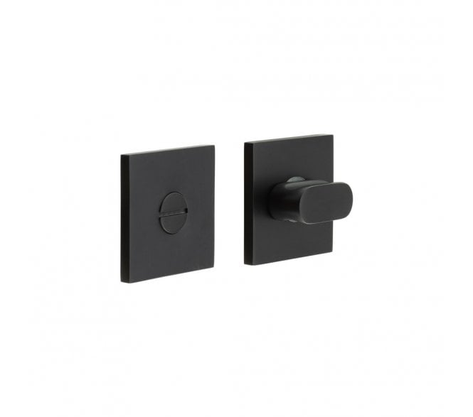 CRES GRADE 316 CR-801 Bathroom Turn & Release Set On Square Rose - Matt Black PVD