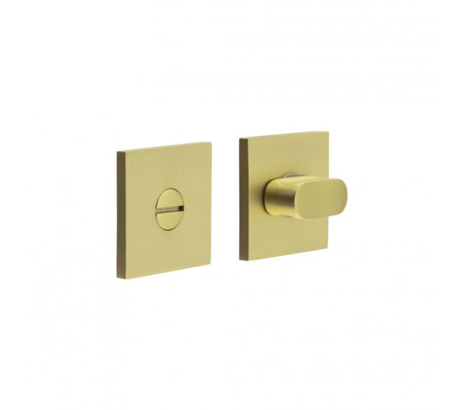 CRES GRADE 316 CR-801 Bathroom Turn & Release Set On Square Rose - Satin Brass PVD