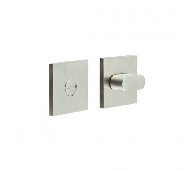 CRES GRADE 316 CR-801 Bathroom Turn & Release Set On Square Rose - Satin Stainless Steel