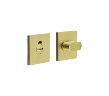 CRES GRADE 316 CR-801 Bathroom Turn & Release Set On Square Rose - w/ Indicator - Satin Brass PVD