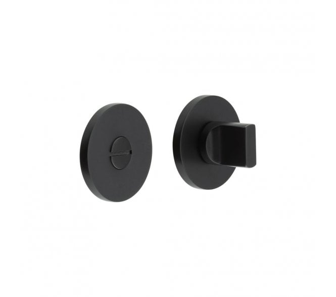 CRES GRADE 316 CR-802 Bathroom Turn & Release Set On Round Rose - Matt Black PVD