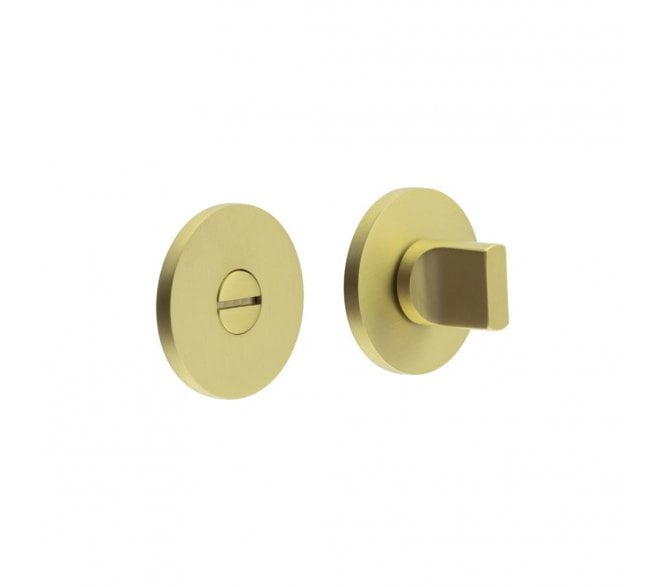 CRES GRADE 316 CR-802 Bathroom Turn & Release Set On Round Rose - Satin Brass PVD