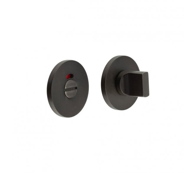 CRES GRADE 316 CR-802 Bathroom Turn & Release Set On Round Rose - w/ Indicator - Dark Bronze PVD