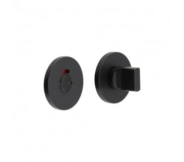 CRES GRADE 316 CR-802 Bathroom Turn & Release Set On Round Rose - w/ Indicator - Matt Black PVD