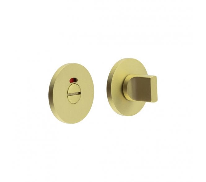 CRES GRADE 316 CR-802 Bathroom Turn & Release Set On Round Rose - w/ Indicator - Satin Brass PVD