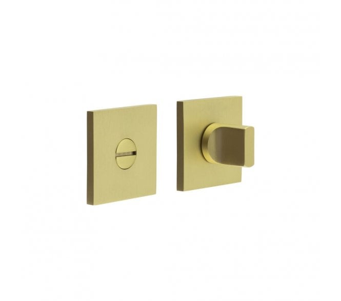 CRES GRADE 316 CR-802 Bathroom Turn & Release Set On Square Rose - Satin Brass PVD