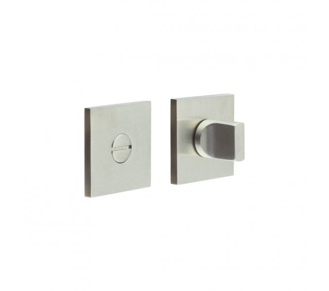 CRES GRADE 316 CR-802 Bathroom Turn & Release Set On Square Rose - Satin Stainless Steel