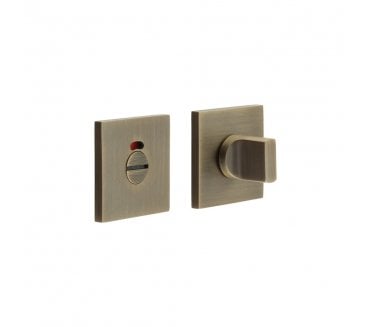 CRES GRADE 316 CR-802 Bathroom Turn & Release Set On Square Rose - w/ Indicator - Antique Brass PVD