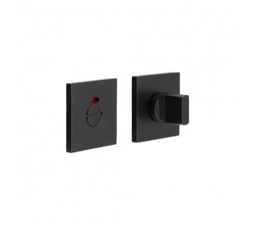 CRES GRADE 316 CR-802 Bathroom Turn & Release Set On Square Rose - w/ Indicator - Matt Black PVD