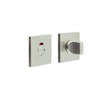 CRES GRADE 316 CR-802 Bathroom Turn & Release Set On Square Rose - w/ Indicator - Satin Stainless Steel