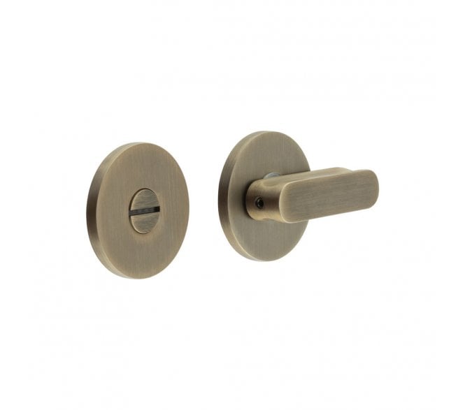 CRES GRADE 316 CR-803 Bathroom Turn & Release Set On Round Rose - Antique Brass PVD