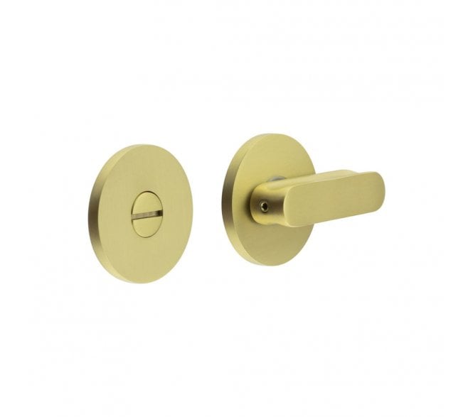CRES GRADE 316 CR-803 Bathroom Turn & Release Set On Round Rose - Satin Brass PVD