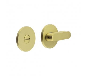 CRES GRADE 316 CR-803 Bathroom Turn & Release Set On Round Rose - Satin Brass PVD