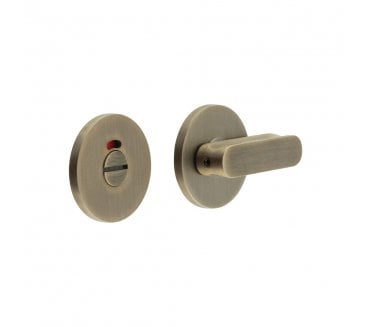 CRES GRADE 316 CR-803 Bathroom Turn & Release Set On Round Rose - w/ Indicator - Antique Brass PVD