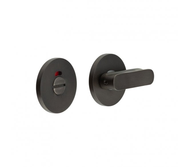 CRES GRADE 316 CR-803 Bathroom Turn & Release Set On Round Rose - w/ Indicator - Dark Bronze PVD
