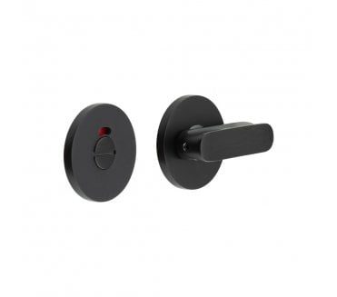 CRES GRADE 316 CR-803 Bathroom Turn & Release Set On Round Rose - w/ Indicator - Matt Black PVD