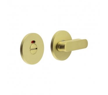 CRES GRADE 316 CR-803 Bathroom Turn & Release Set On Round Rose - w/ Indicator - Satin Brass PVD