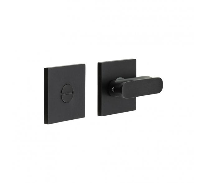 CRES GRADE 316 CR-803 Bathroom Turn & Release Set On Square Rose - Matt Black PVD