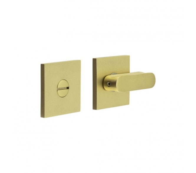 CRES GRADE 316 CR-803 Bathroom Turn & Release Set On Square Rose - Satin Brass PVD
