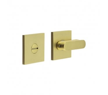 CRES GRADE 316 CR-803 Bathroom Turn & Release Set On Square Rose - Satin Brass PVD