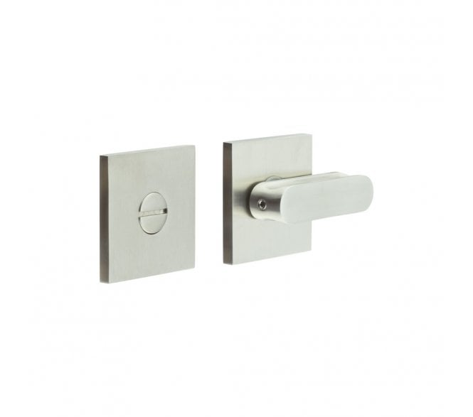 CRES GRADE 316 CR-803 Bathroom Turn & Release Set On Square Rose - Satin Stainless Steel