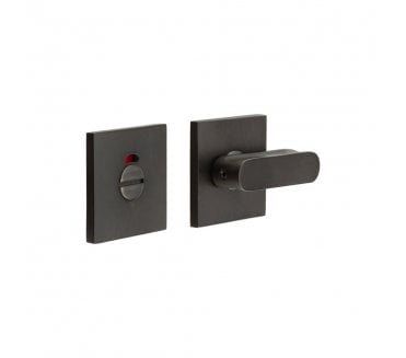 CRES GRADE 316 CR-803 Bathroom Turn & Release Set On Square Rose - w/ Indicator - Dark Bronze PVD