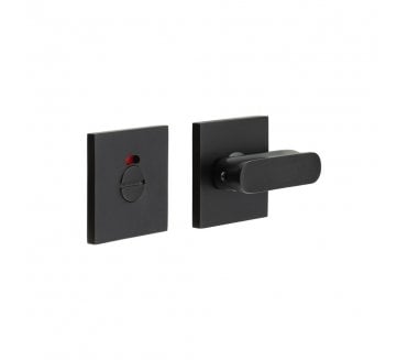 CRES GRADE 316 CR-803 Bathroom Turn & Release Set On Square Rose - w/ Indicator - Matt Black PVD