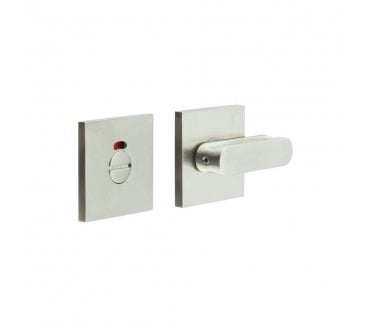 CRES GRADE 316 CR-803 Bathroom Turn & Release Set On Square Rose - w/ Indicator - Satin Stainless Steel