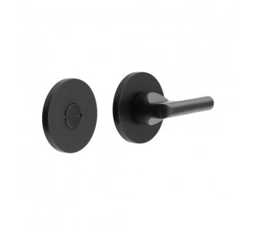 CRES GRADE 316 CR-804 Bathroom Turn & Release Set On Round Rose - Matt Black PVD