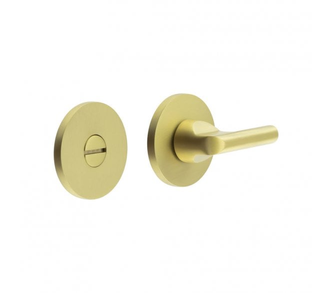 CRES GRADE 316 CR-804 Bathroom Turn & Release Set On Round Rose - Satin Brass PVD