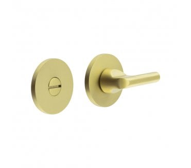 CRES GRADE 316 CR-804 Bathroom Turn & Release Set On Round Rose - Satin Brass PVD
