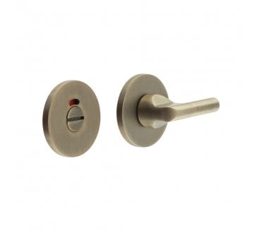 CRES GRADE 316 CR-804 Bathroom Turn & Release Set On Round Rose - w/ Indicator - Antique Brass PVD