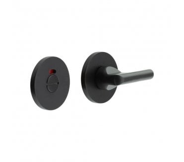 CRES GRADE 316 CR-804 Bathroom Turn & Release Set On Round Rose - w/ Indicator - Matt Black PVD