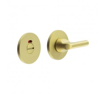 CRES GRADE 316 CR-804 Bathroom Turn & Release Set On Round Rose - w/ Indicator - Satin Brass PVD