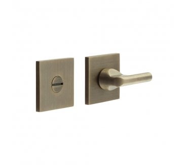 CRES GRADE 316 CR-804 Bathroom Turn & Release Set On Square Rose - Antique Brass PVD