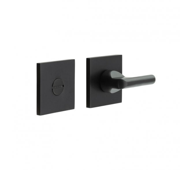 CRES GRADE 316 CR-804 Bathroom Turn & Release Set On Square Rose - Matt Black PVD