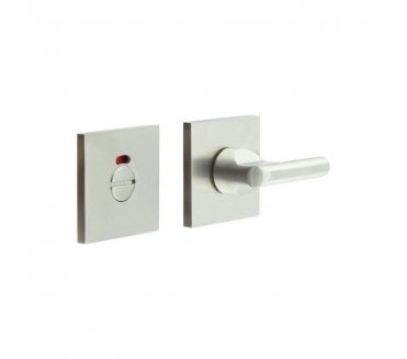 CRES GRADE 316 CR-804 Bathroom Turn & Release Set On Square Rose - w/ Indicator - Satin Stainless Steel