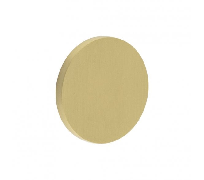 CRES GRADE 316 CR-N10 Blank Round Rose Escutcheon Cover - Satin Brass PVD