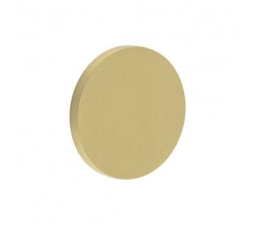 CRES GRADE 316 CR-N10 Blank Round Rose Escutcheon Cover - Satin Brass PVD