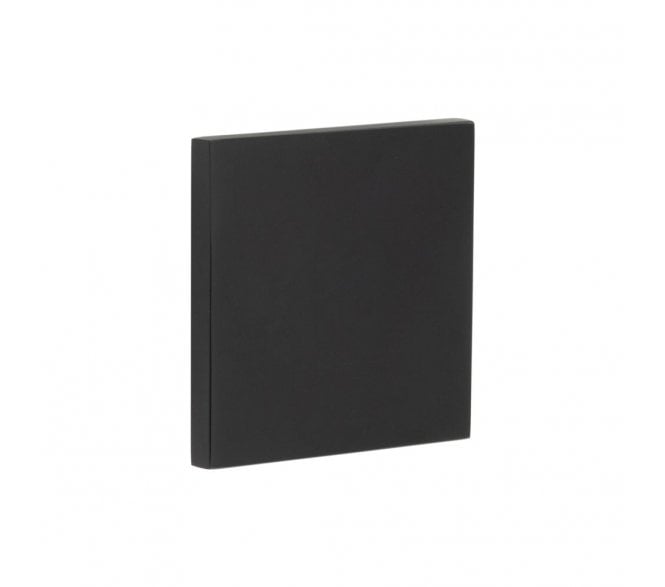 CRES GRADE 316 CR-N10 Blank Square Rose Escutcheon Cover - Matt Black PVD
