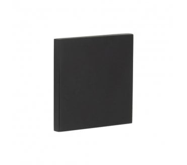 CRES GRADE 316 CR-N10 Blank Square Rose Escutcheon Cover - Matt Black PVD