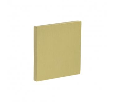 CRES GRADE 316 CR-N10 Blank Square Rose Escutcheon Cover - Satin Brass PVD