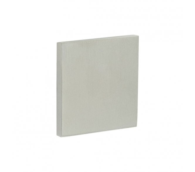 CRES GRADE 316 CR-N10 Blank Square Rose Escutcheon Cover - Satin Stainless Steel