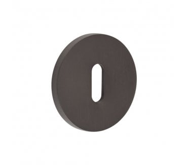 CRES GRADE 316 CR-R10 Standard Keyhole Round Rose Escutcheon - Dark Bronze PVD