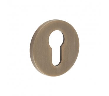 CRES GRADE 316 CR-S10 Euro Profile Round Rose Escutcheon - Antique Brass PVD