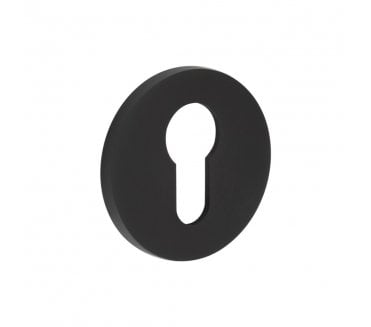 CRES GRADE 316 CR-S10 Euro Profile Round Rose Escutcheon - Matt Black PVD