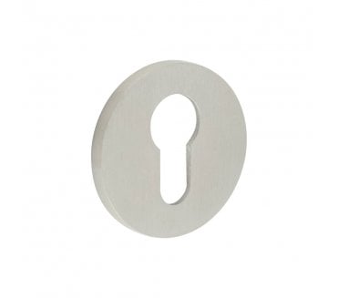 CRES GRADE 316 CR-S10 Euro Profile Round Rose Escutcheon - Satin Stainless Steel